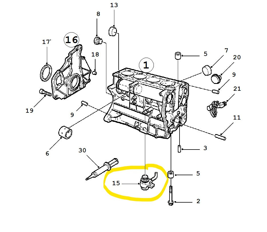 Kolbenkühldüse Saab B204 B234 B205 B235 – OE-Referenz 9167677