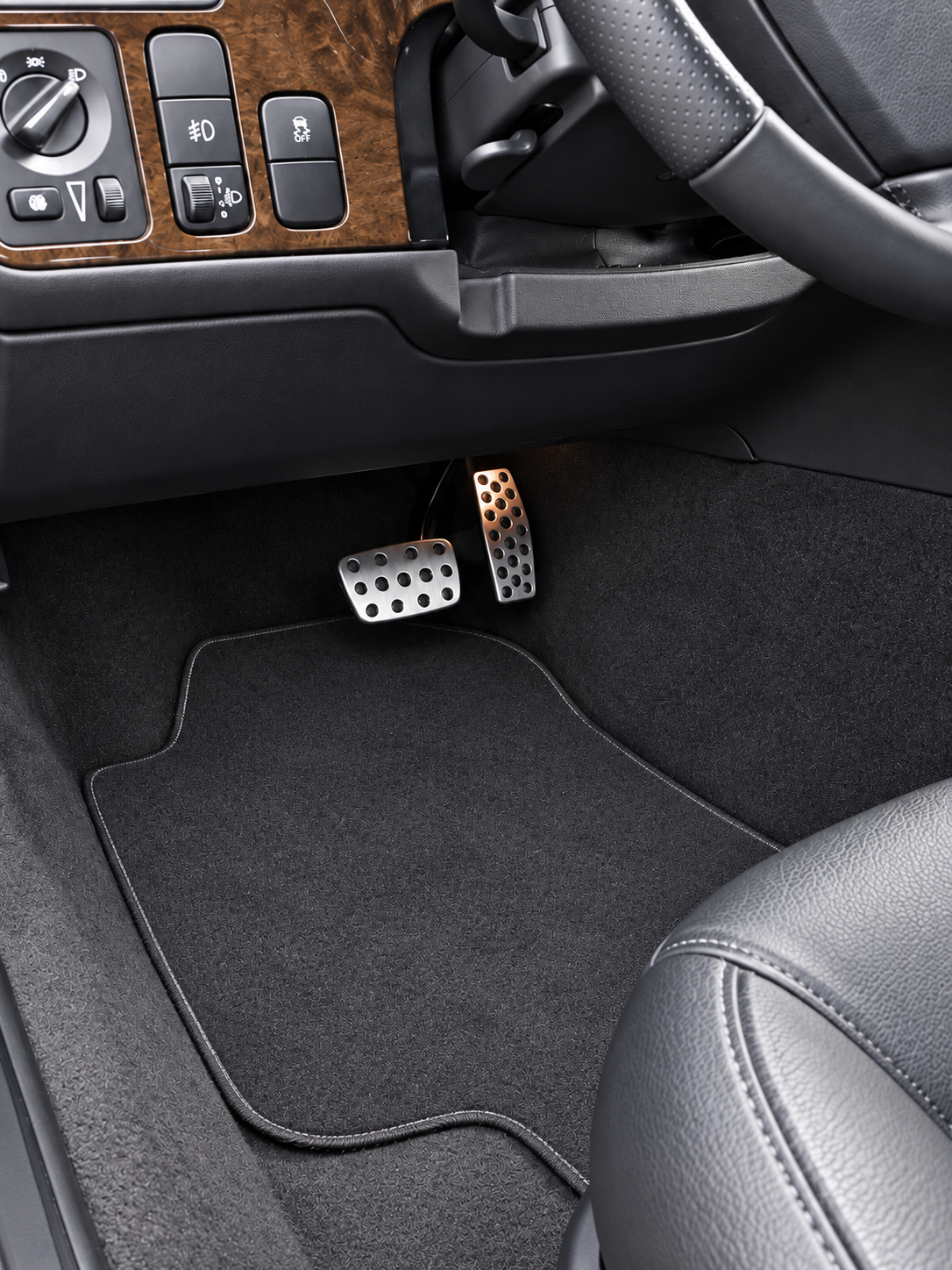 Aluminium-Pedalauflagen Automatik Saab 9-3 / 9-5 – Aero-Line
